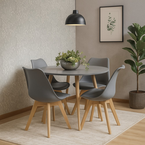 Dining table and chairs - dining, 4
