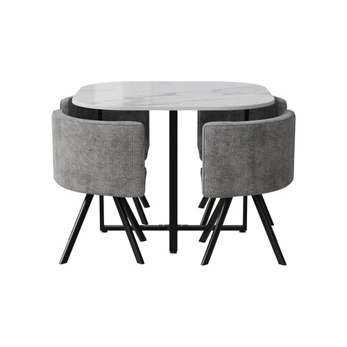 Dining table and - 4, velvet