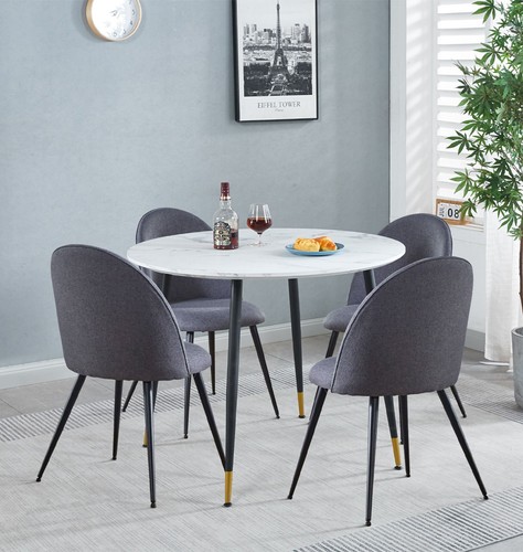 Dining set small round marble - set,,
