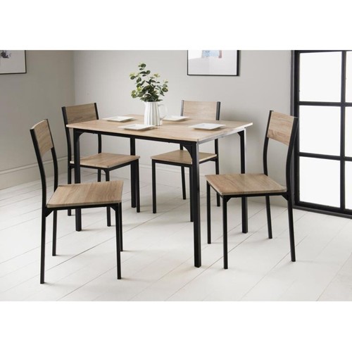 Dining set 5pc table chair - table,