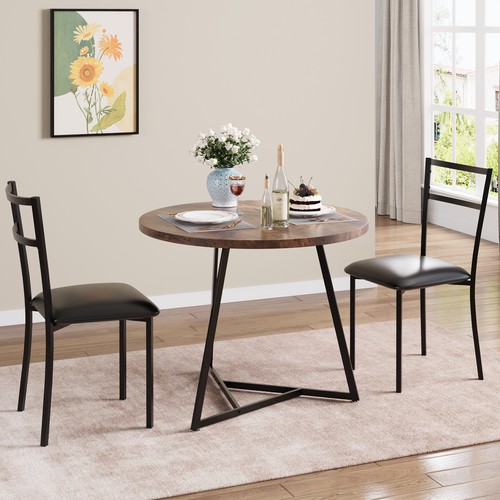 Modern round dining table set - round,