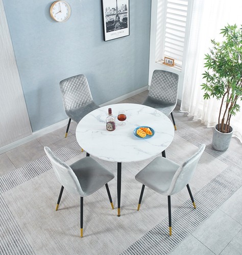Dining set small marble top - dining,